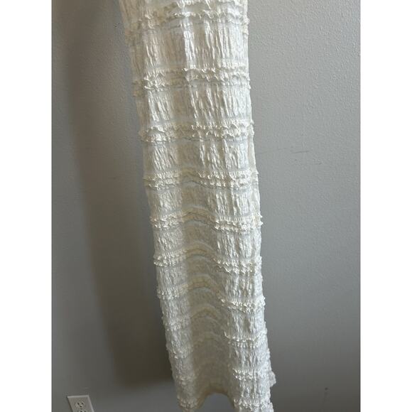 Women’s Dress Maxi Coverup Tank Ivory bodycon Long Beach See Through Lace Fairy - Picture 9 of 9